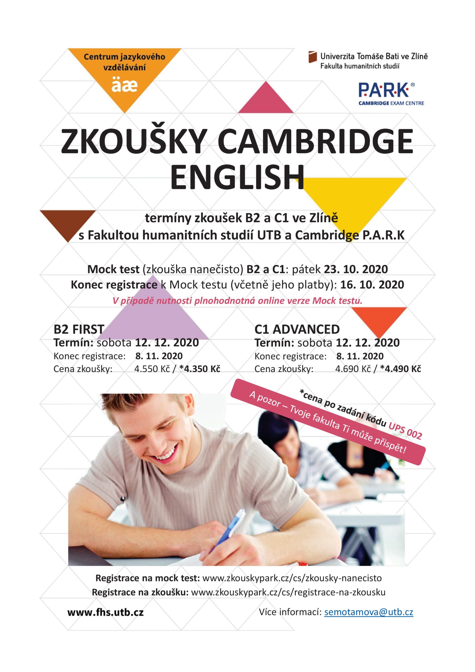 Přehled termínů zkoušek Cambridge English